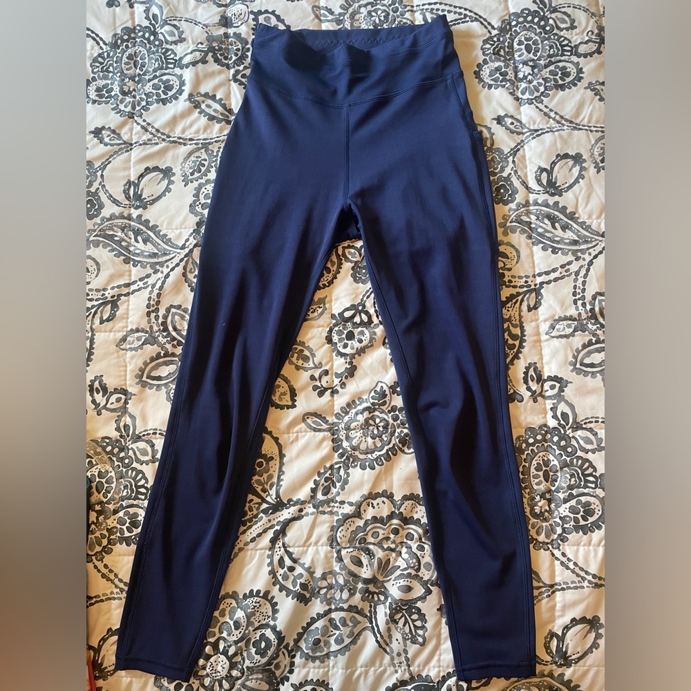 Blue leggings